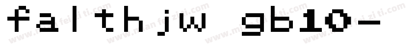 falthjw gb10字体转换